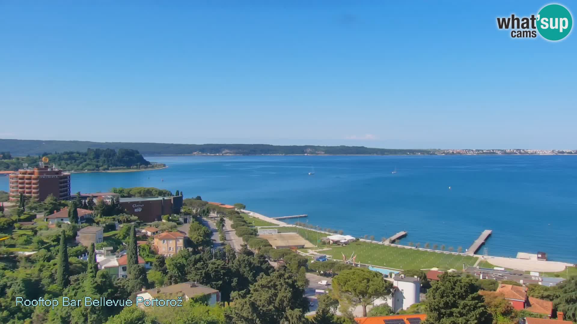 Portorož web kamera – pogled sa Villa Bellevue