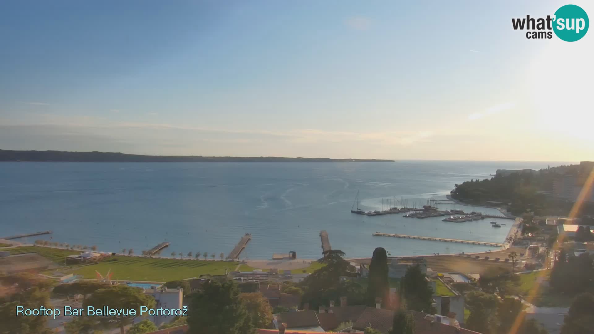 Panorama webcam Portorož – view from Villa Bellevue