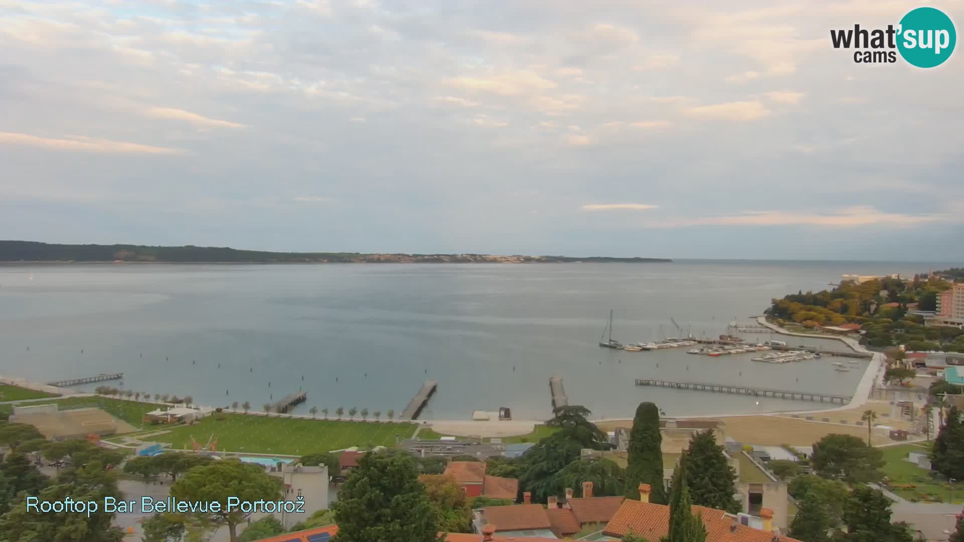 Live webcam Portorož – Panorama dalla Villa Bellevue