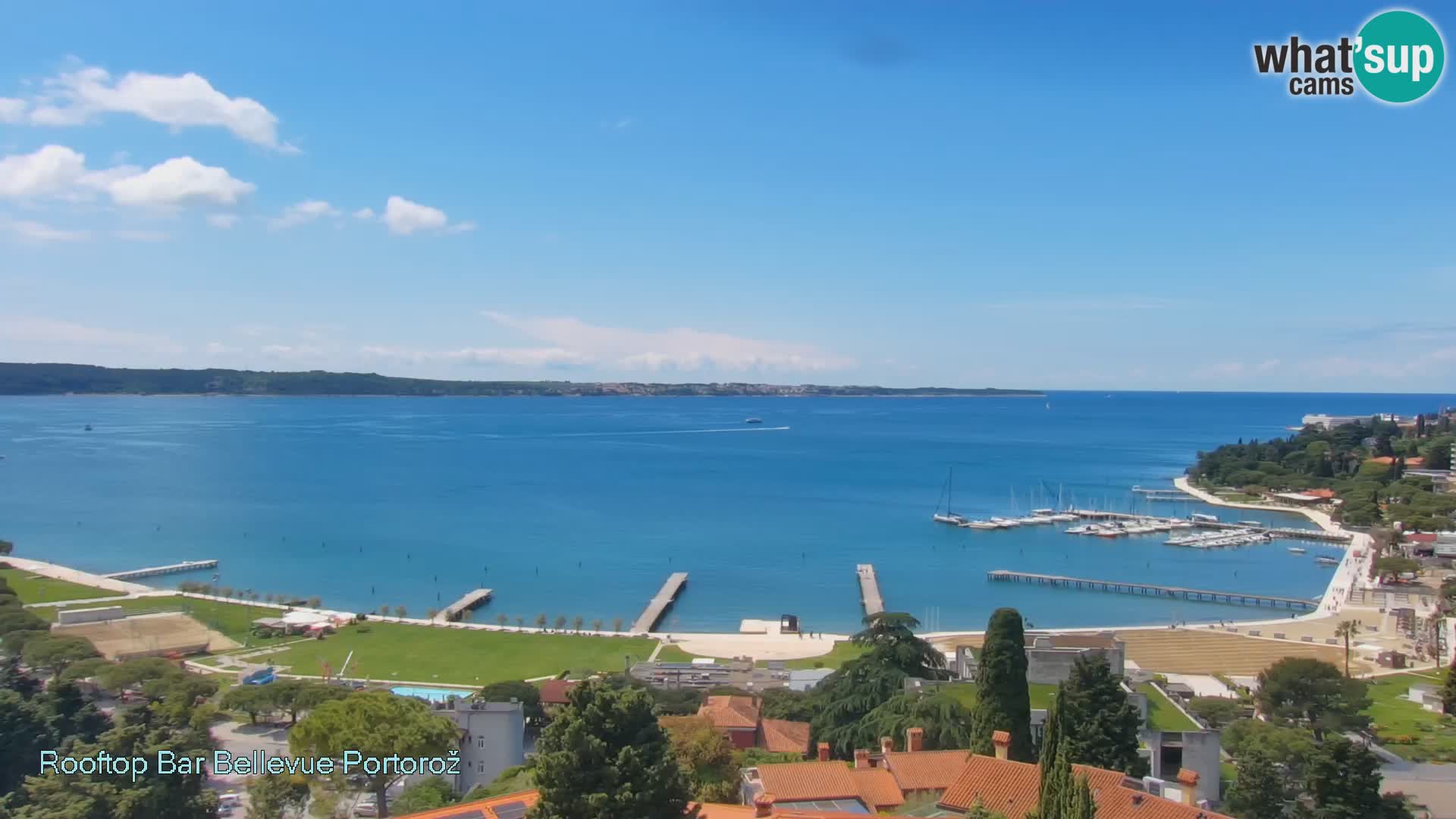 Panorama webcam Portorož – view from Villa Bellevue