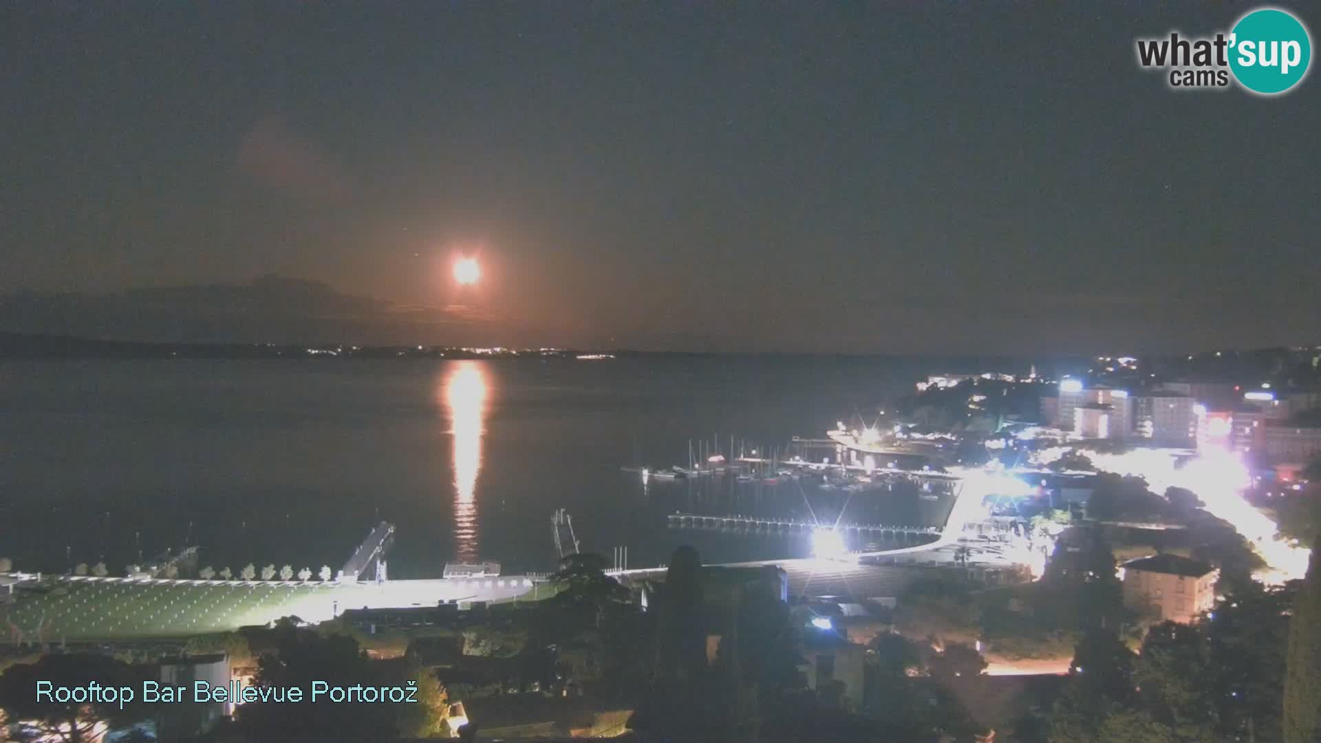 Portorož spletna kamera – pogled z Villa Bellevue