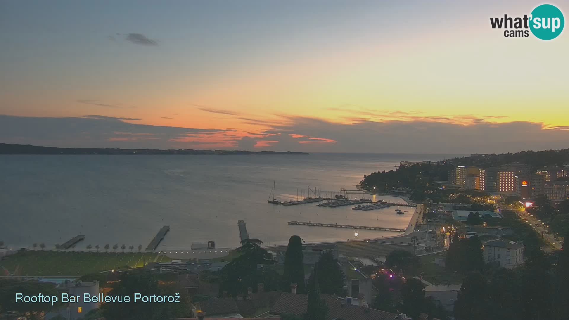Panorama webcam Portorož – view from Villa Bellevue