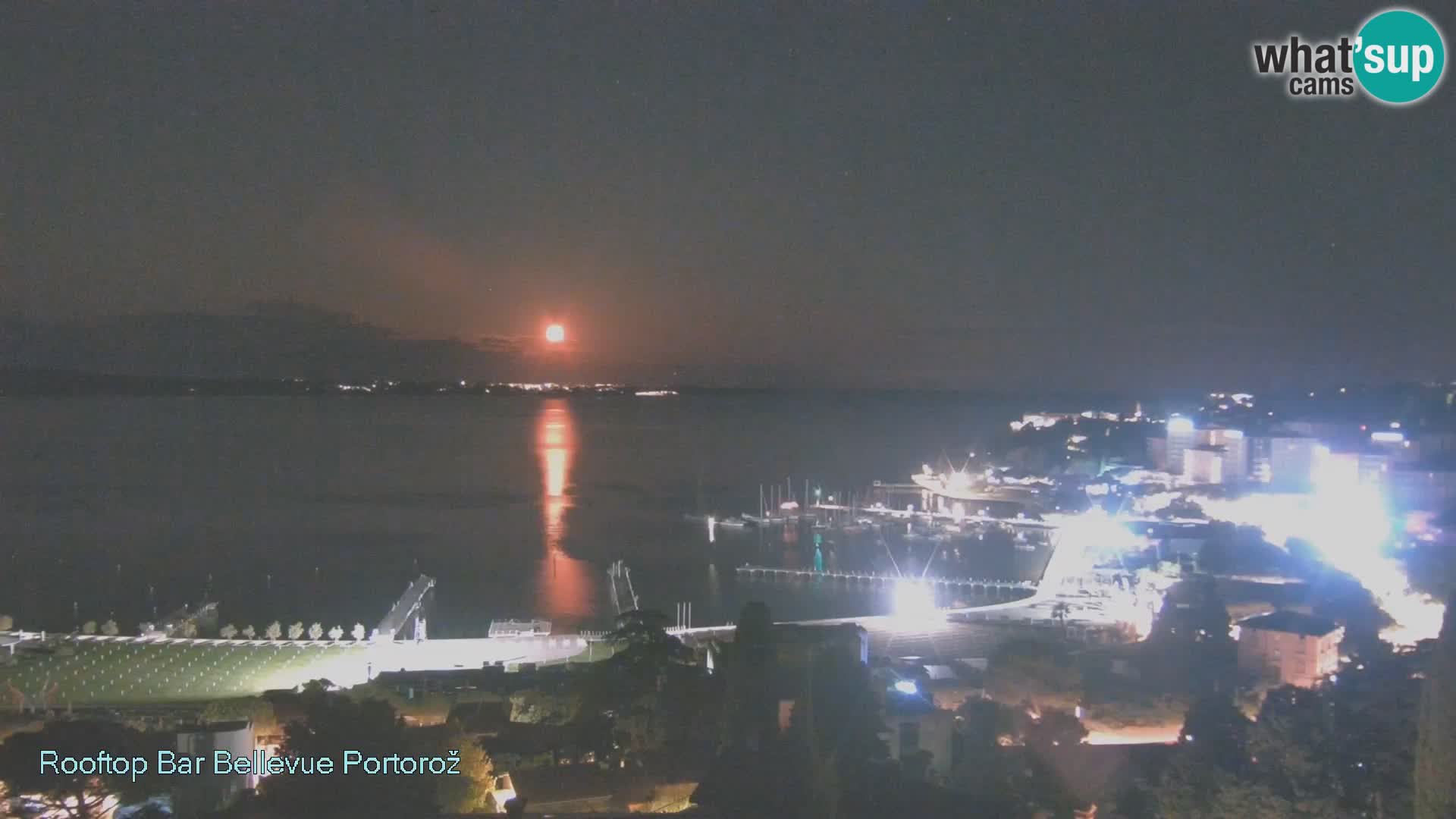 Portorož spletna kamera – pogled z Villa Bellevue