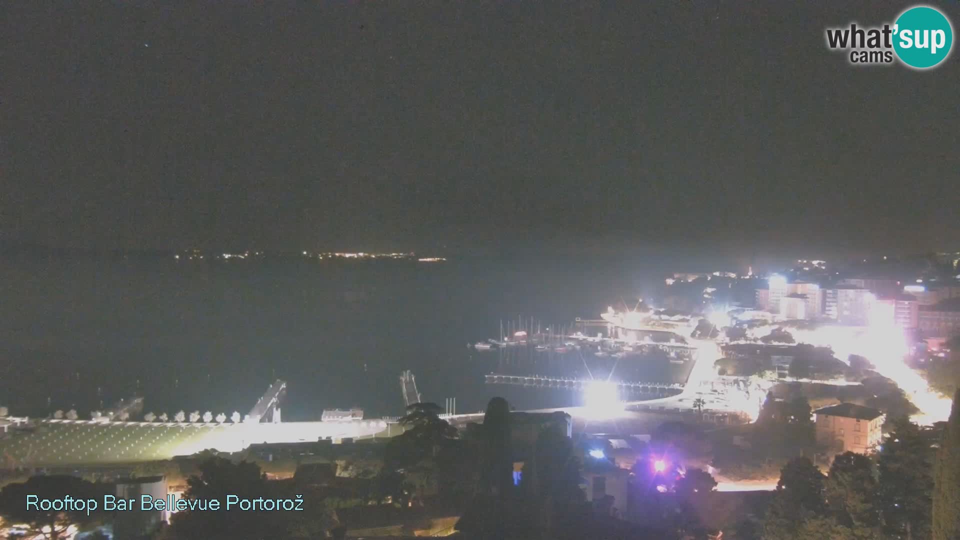 Portorož spletna kamera – pogled z Villa Bellevue