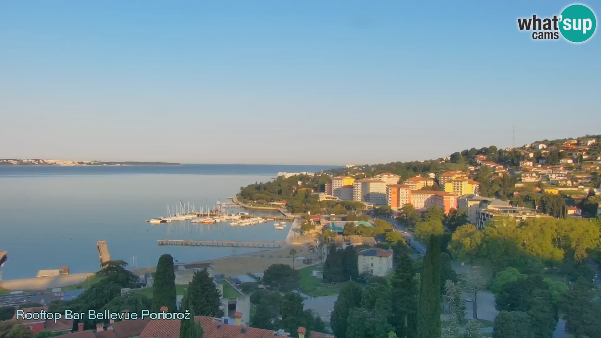 Panorama webcam Portorož – view from Villa Bellevue