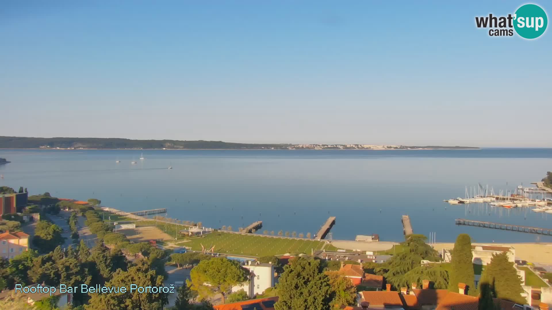 Portorož camera en vivo – Panorama Villa Bellevue