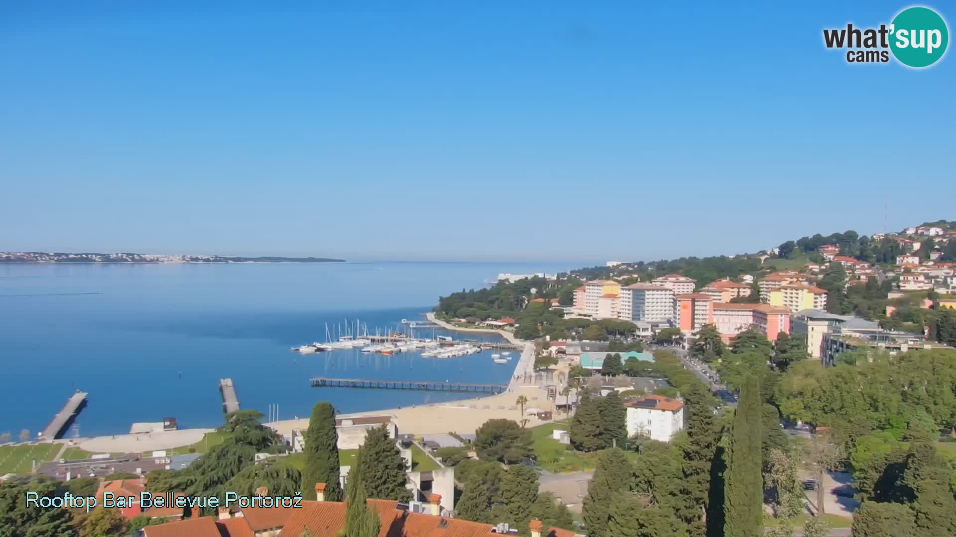 Panorama webcam Portorož – view from Villa Bellevue