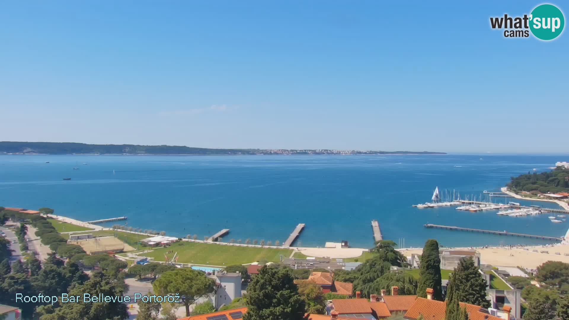 Panorama webcam Portorož – view from Villa Bellevue