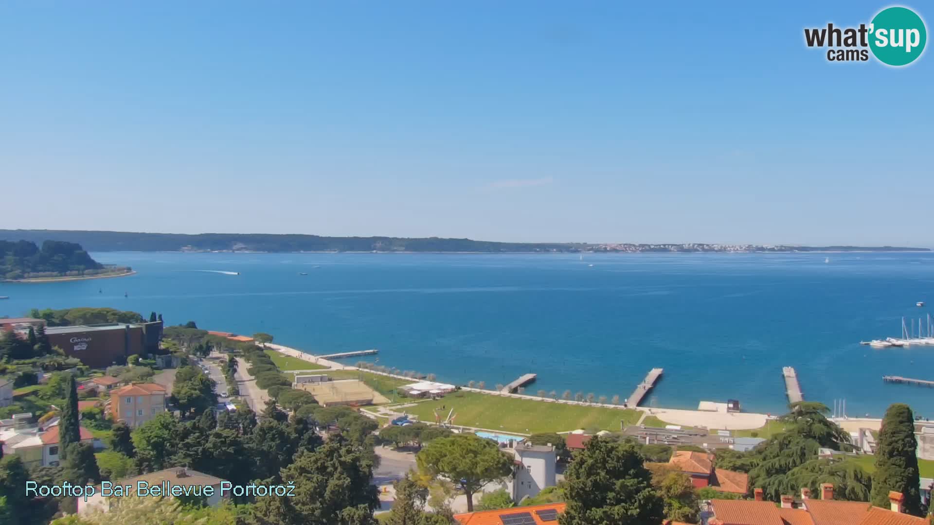 Panorama webcam Portorož – view from Villa Bellevue