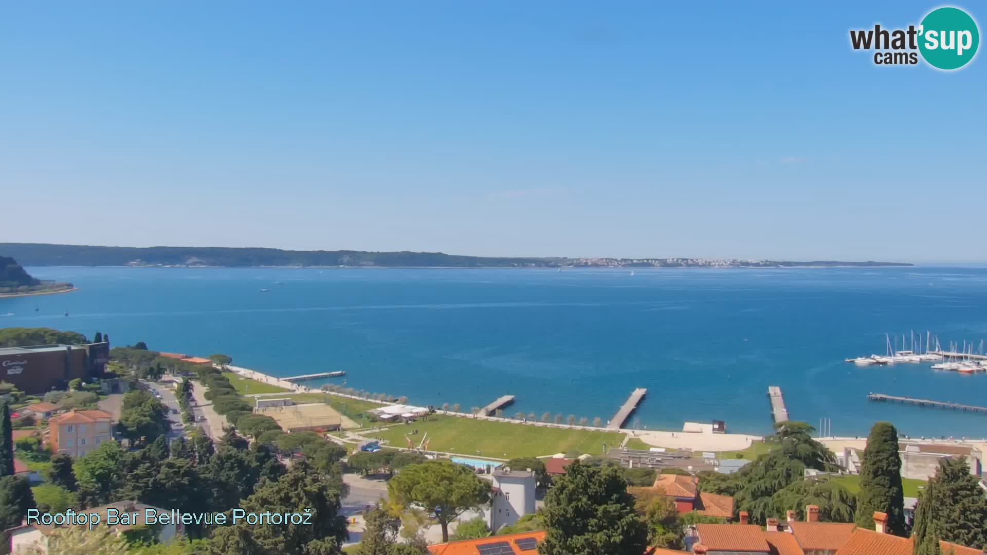 Panorama webcam Portorož – view from Villa Bellevue