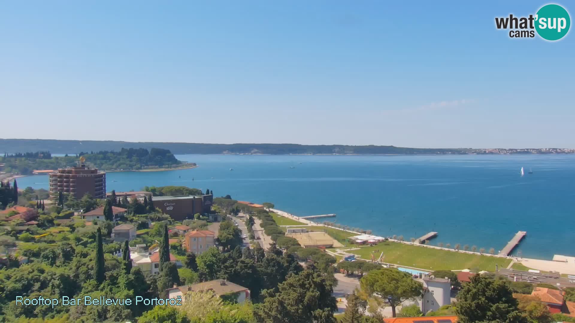 Panorama webcam Portorož – view from Villa Bellevue