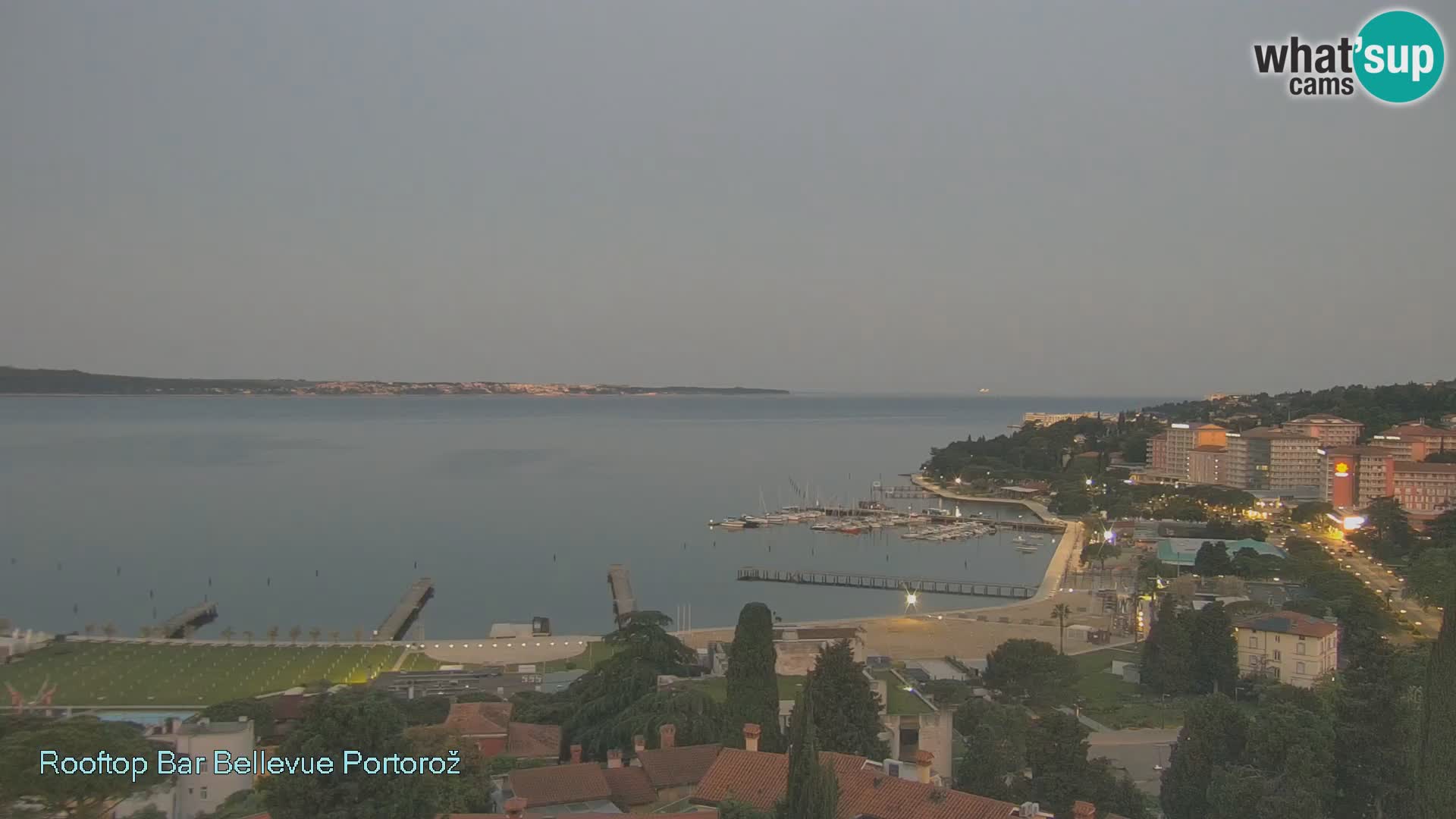 Portorož web kamera – pogled sa Villa Bellevue