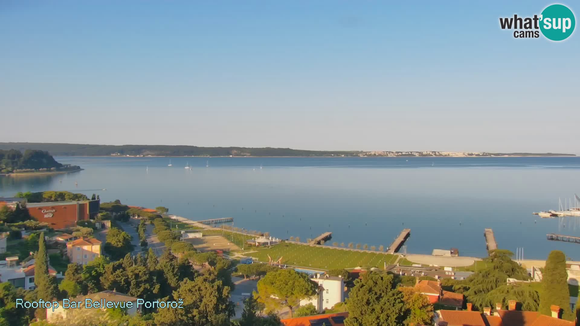 Live webcam Portorož – Panorama dalla Villa Bellevue