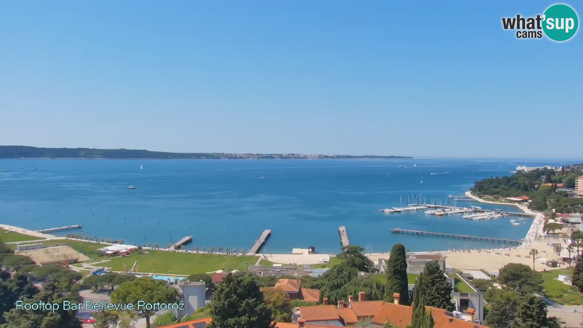 Live webcam Portorož – Panorama dalla Villa Bellevue