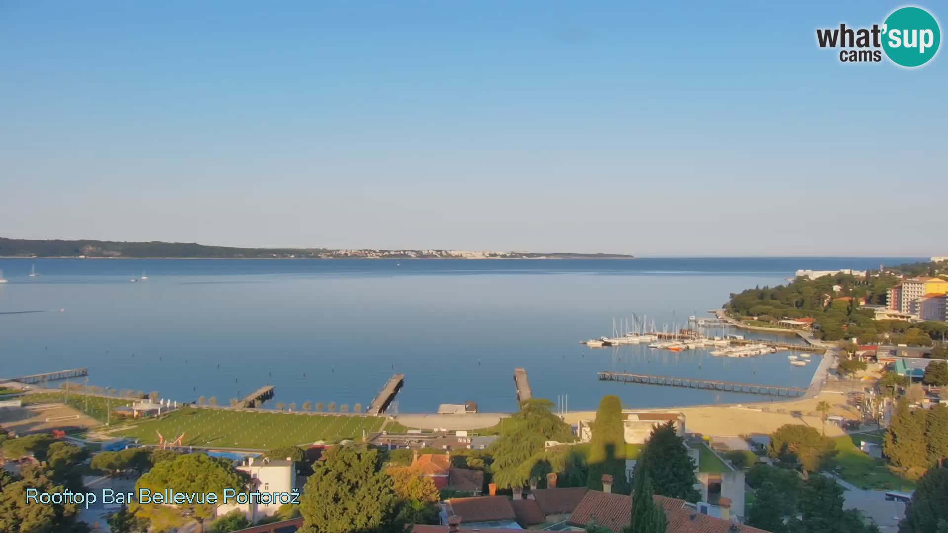 Live webcam Portorož – Panorama dalla Villa Bellevue
