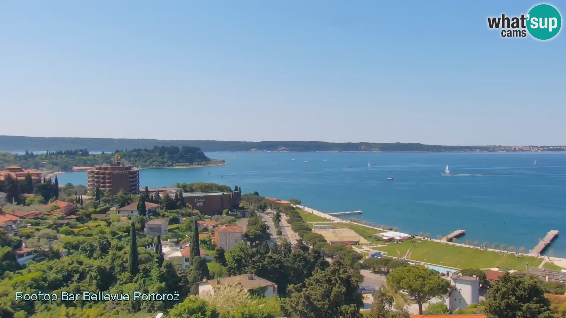Live webcam Portorož – Panorama dalla Villa Bellevue
