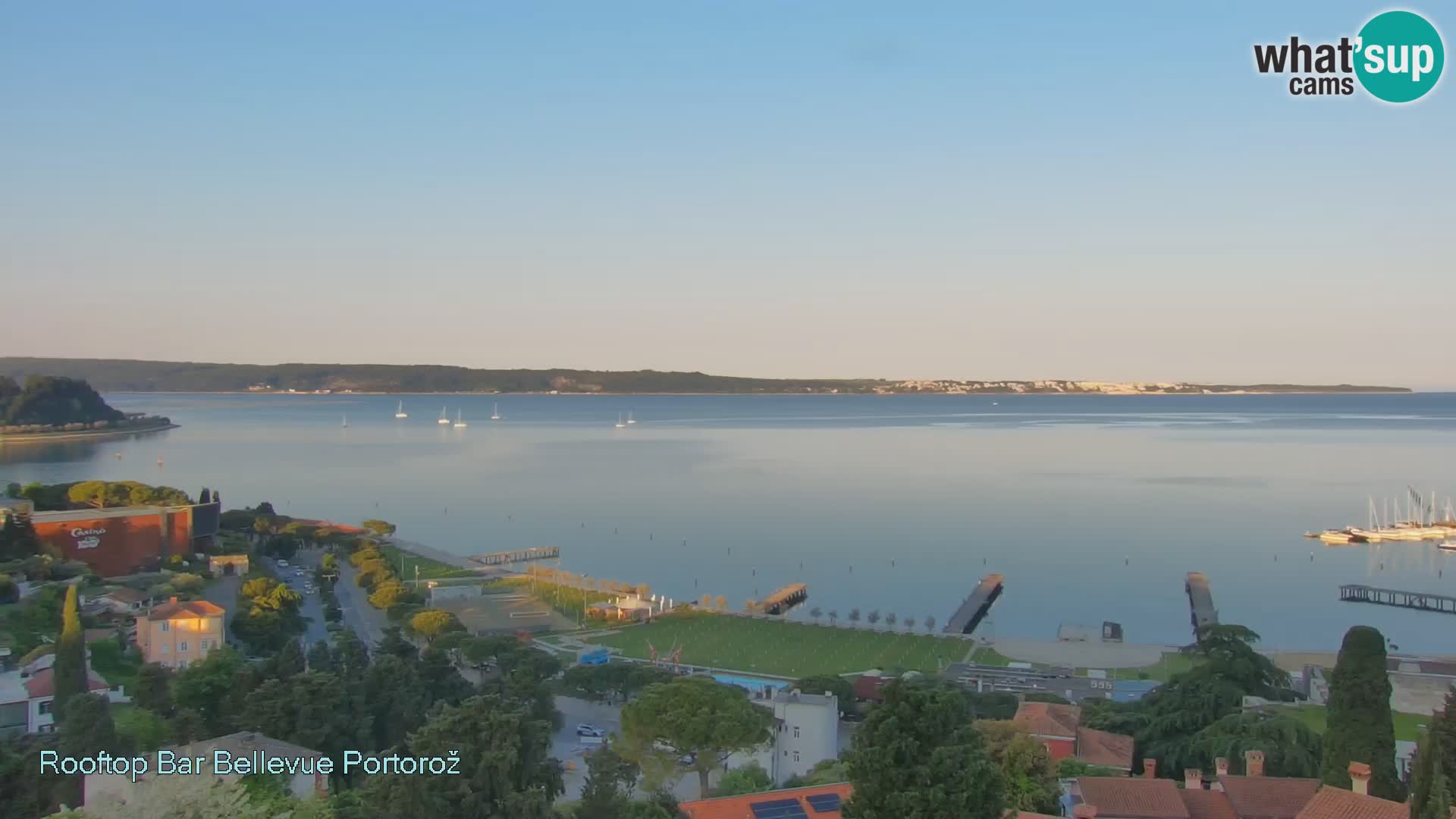 Portorož web kamera – pogled sa Villa Bellevue