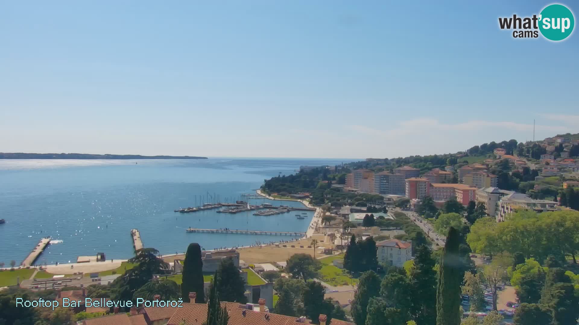 Portorož web kamera – pogled sa Villa Bellevue