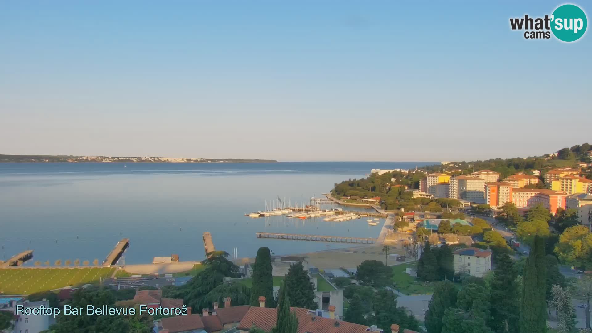 Portorož web kamera – pogled sa Villa Bellevue