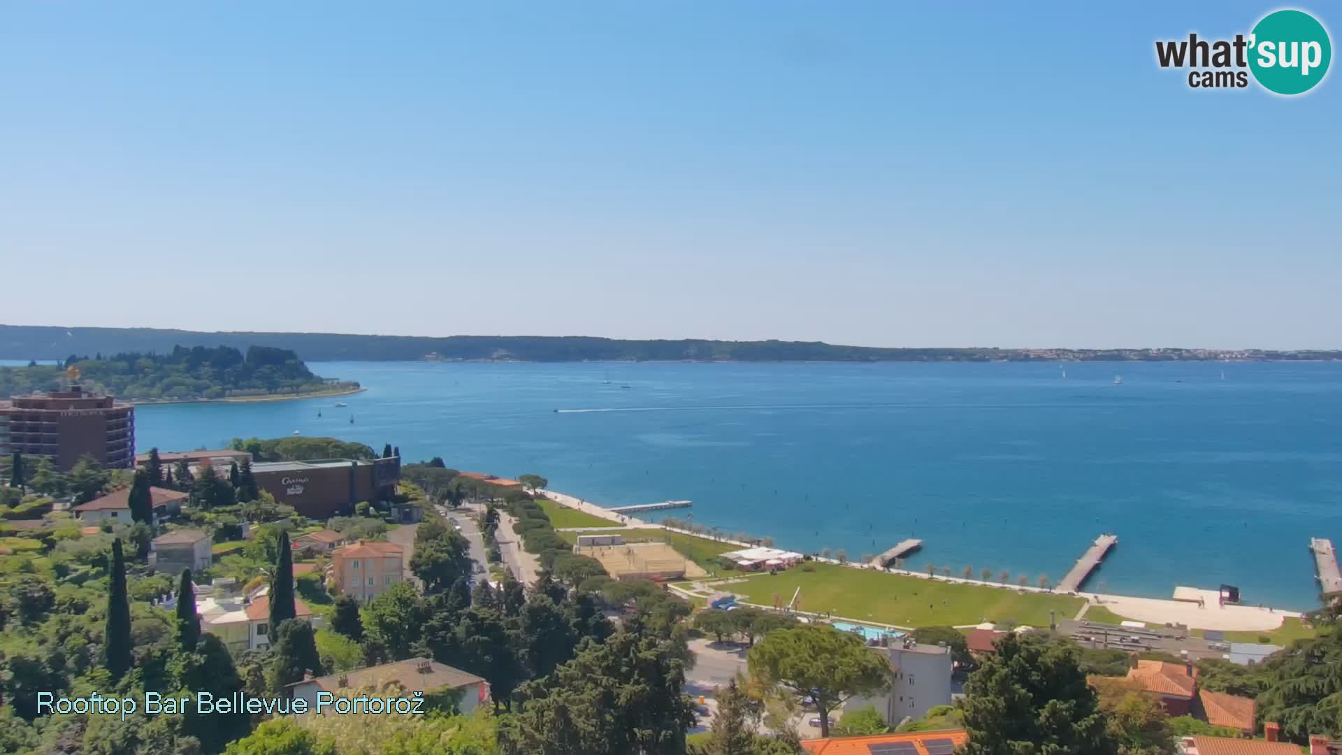 Portorož camera en vivo – Panorama Villa Bellevue