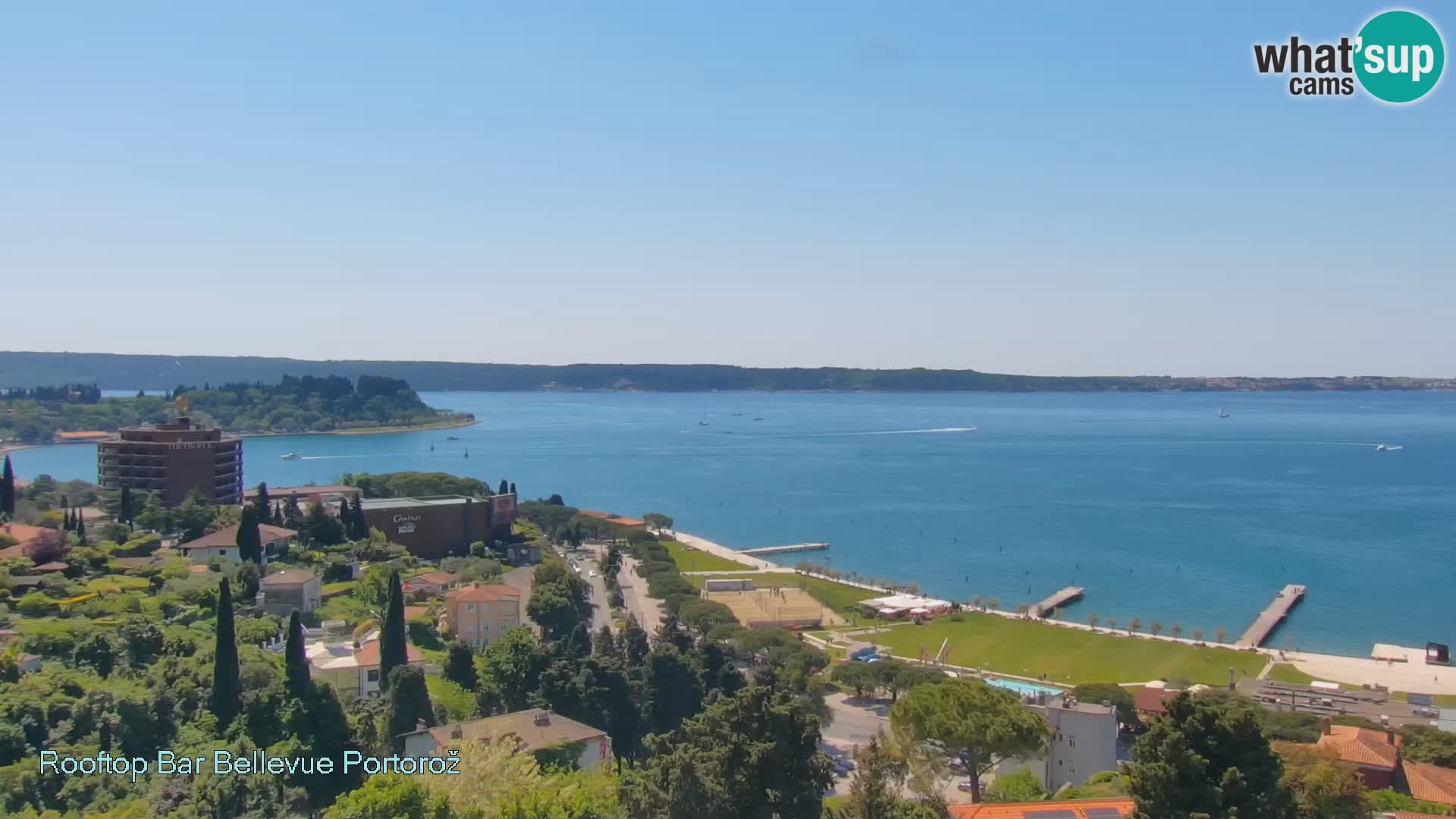 Panorama webcam Portorož – view from Villa Bellevue