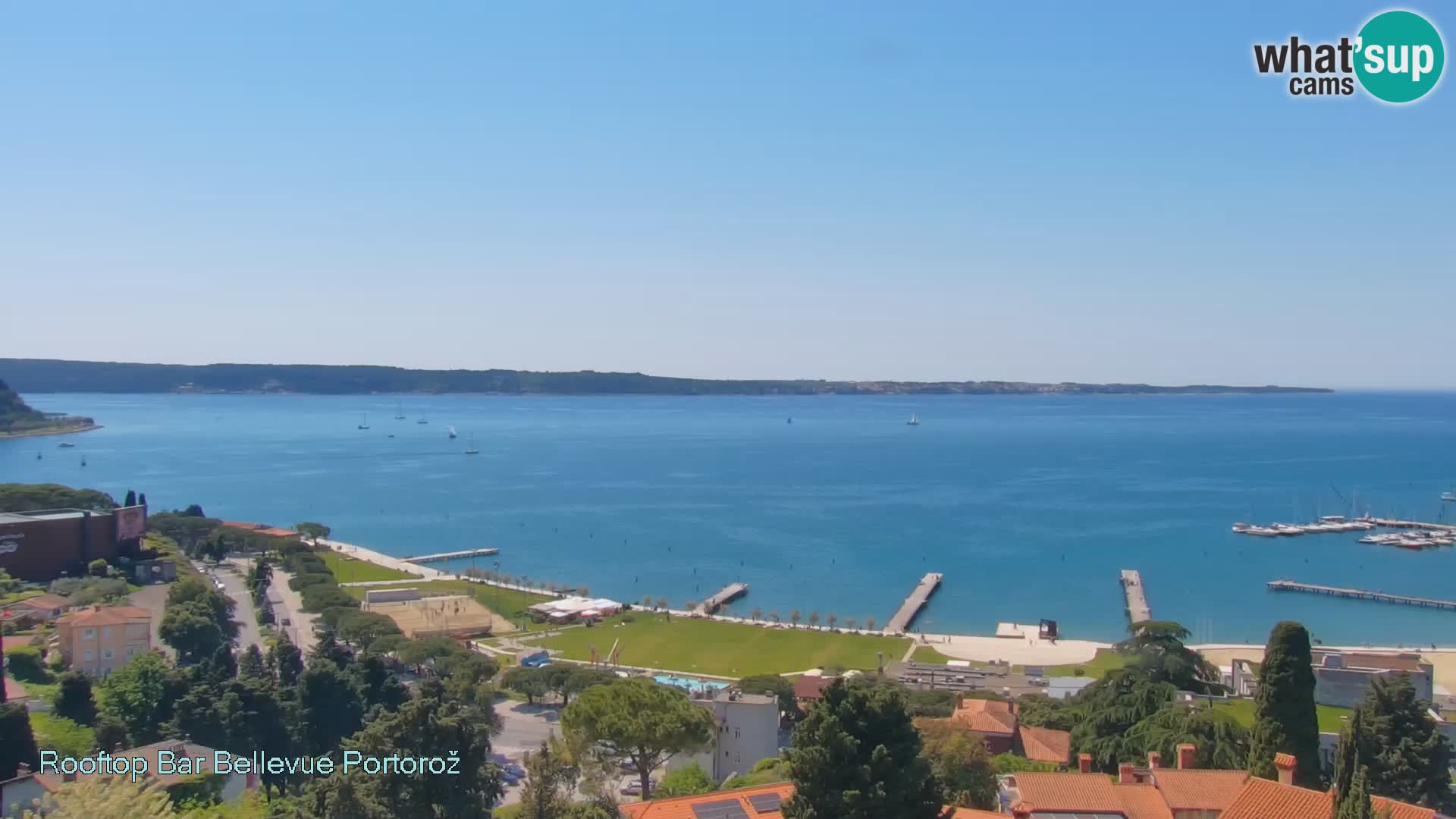 Panorama webcam Portorož – view from Villa Bellevue