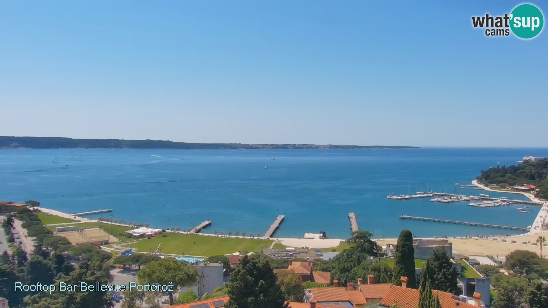 Panorama webcam Portorož – view from Villa Bellevue