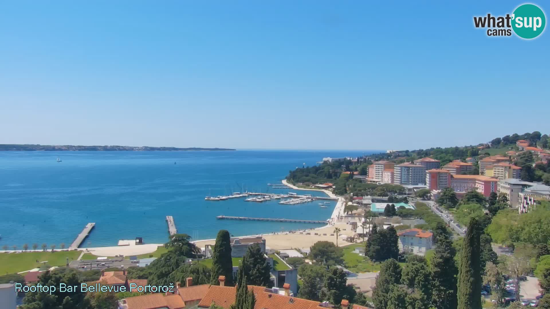 Portorož camera en vivo – Panorama Villa Bellevue