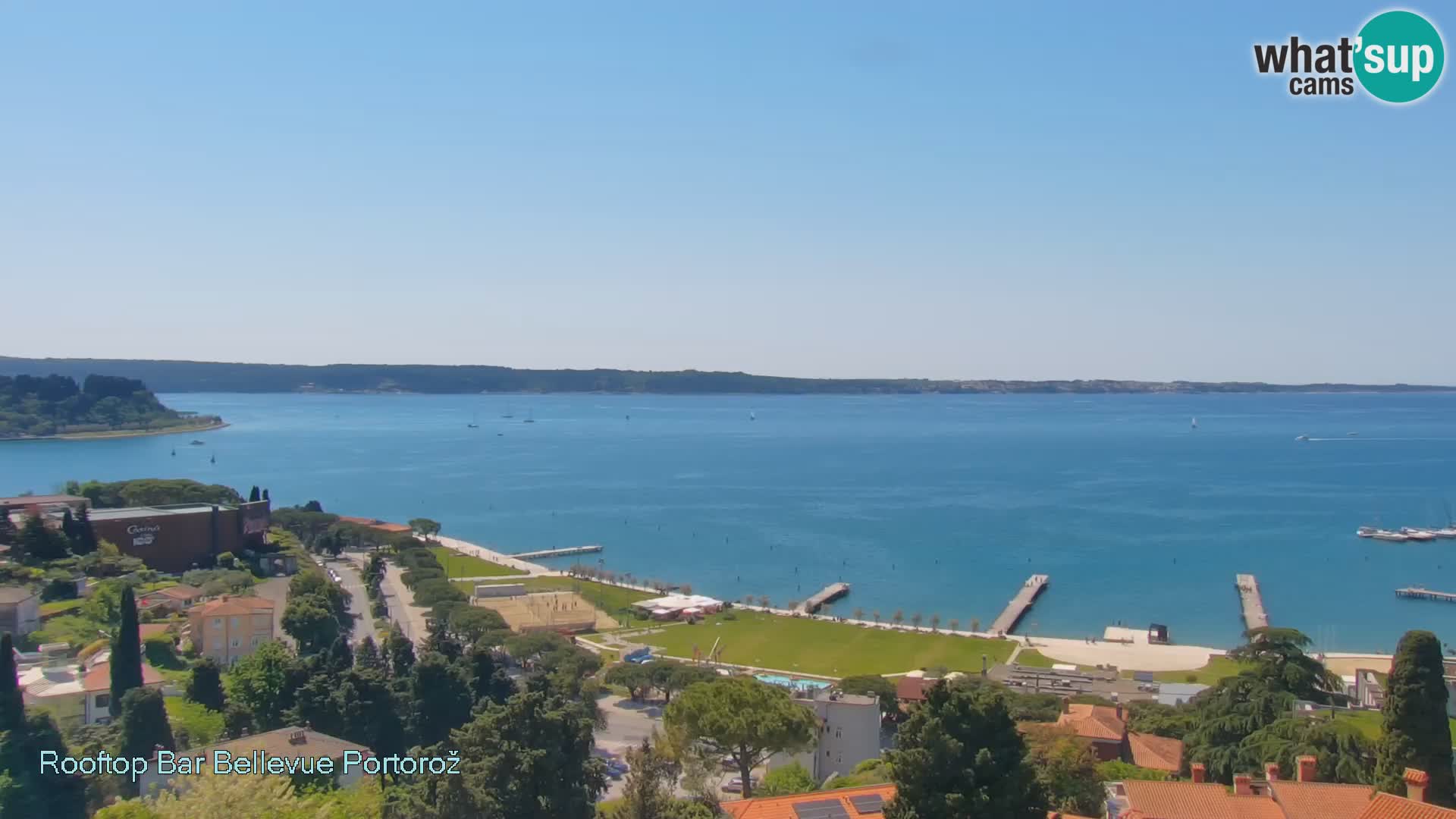 Portorož camera en vivo – Panorama Villa Bellevue