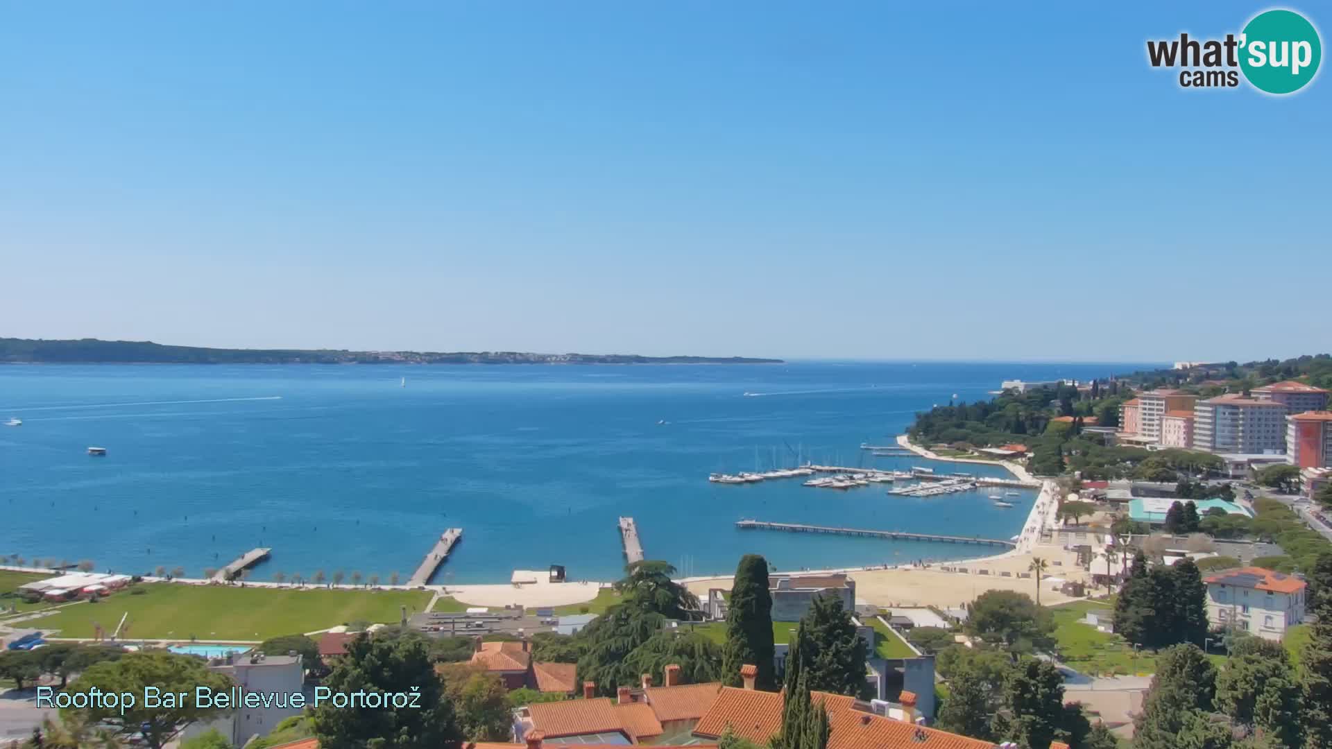 Portorož camera en vivo – Panorama Villa Bellevue