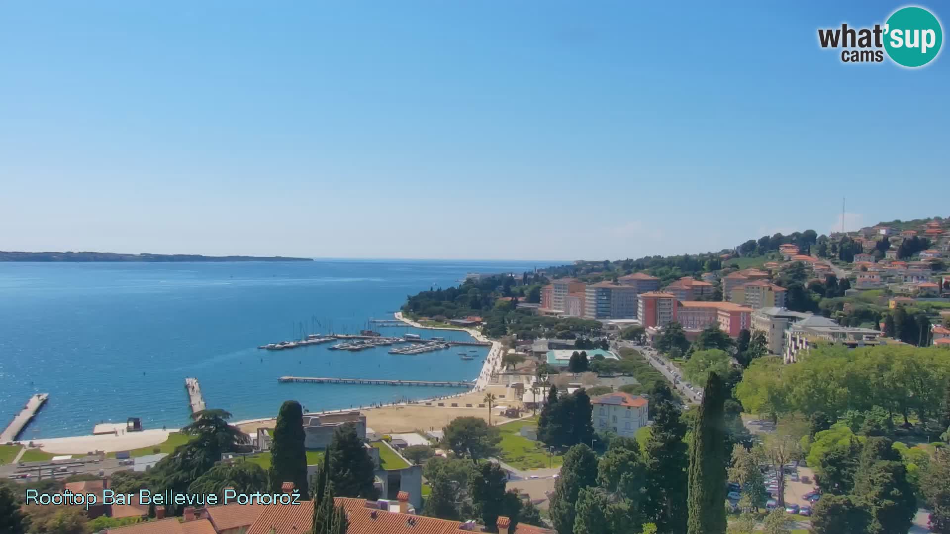 Portorož camera en vivo – Panorama Villa Bellevue