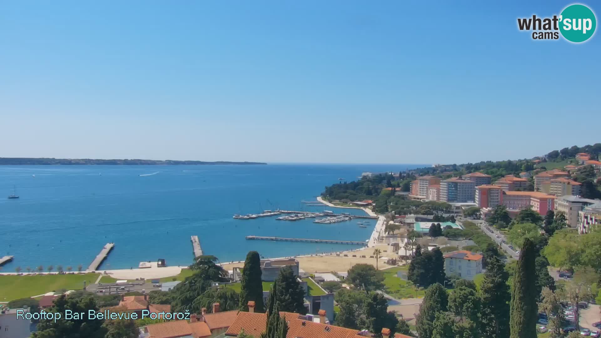 Panorama webcam Portorož – view from Villa Bellevue
