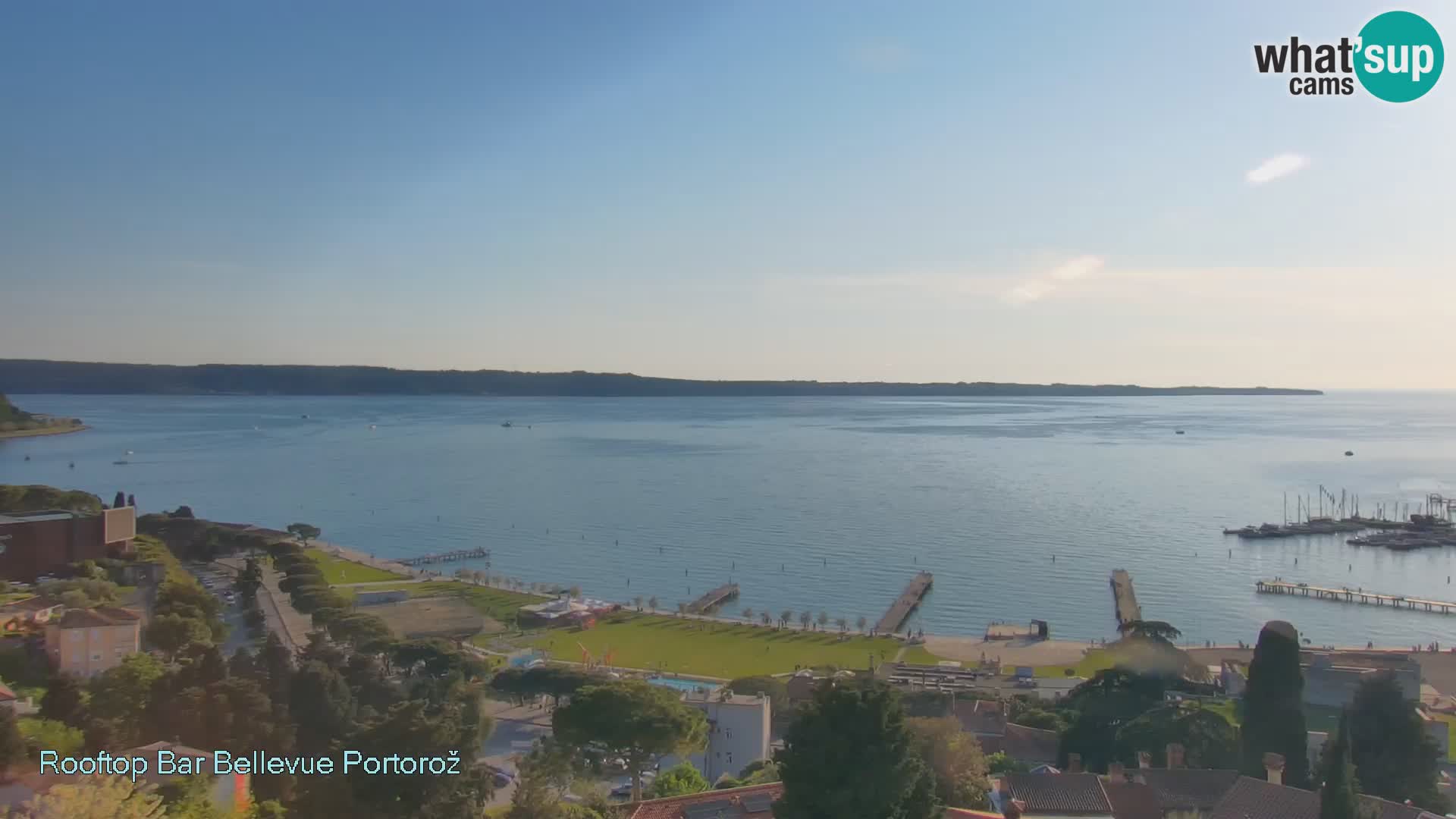 Panorama webcam Portorož – view from Villa Bellevue