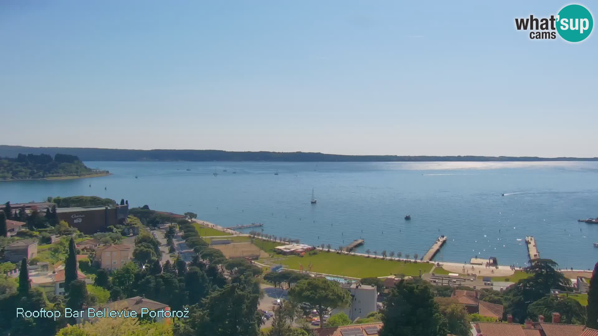 Portorož web kamera – pogled sa Villa Bellevue