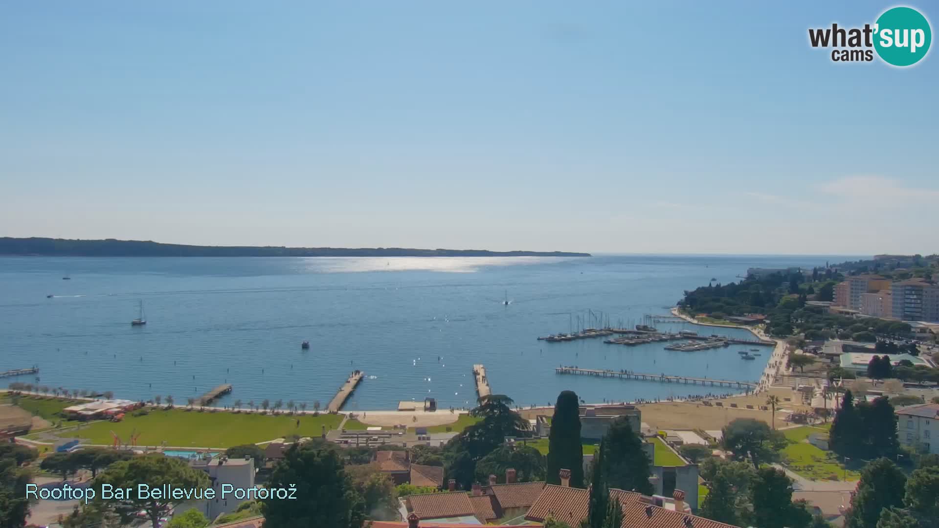 Portorož camera en vivo – Panorama Villa Bellevue
