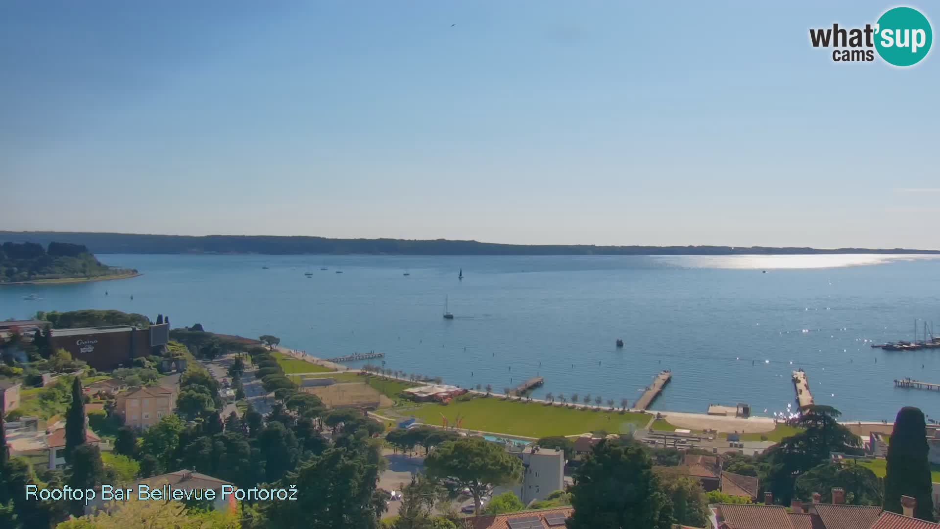 Live webcam Portorož – Panorama dalla Villa Bellevue