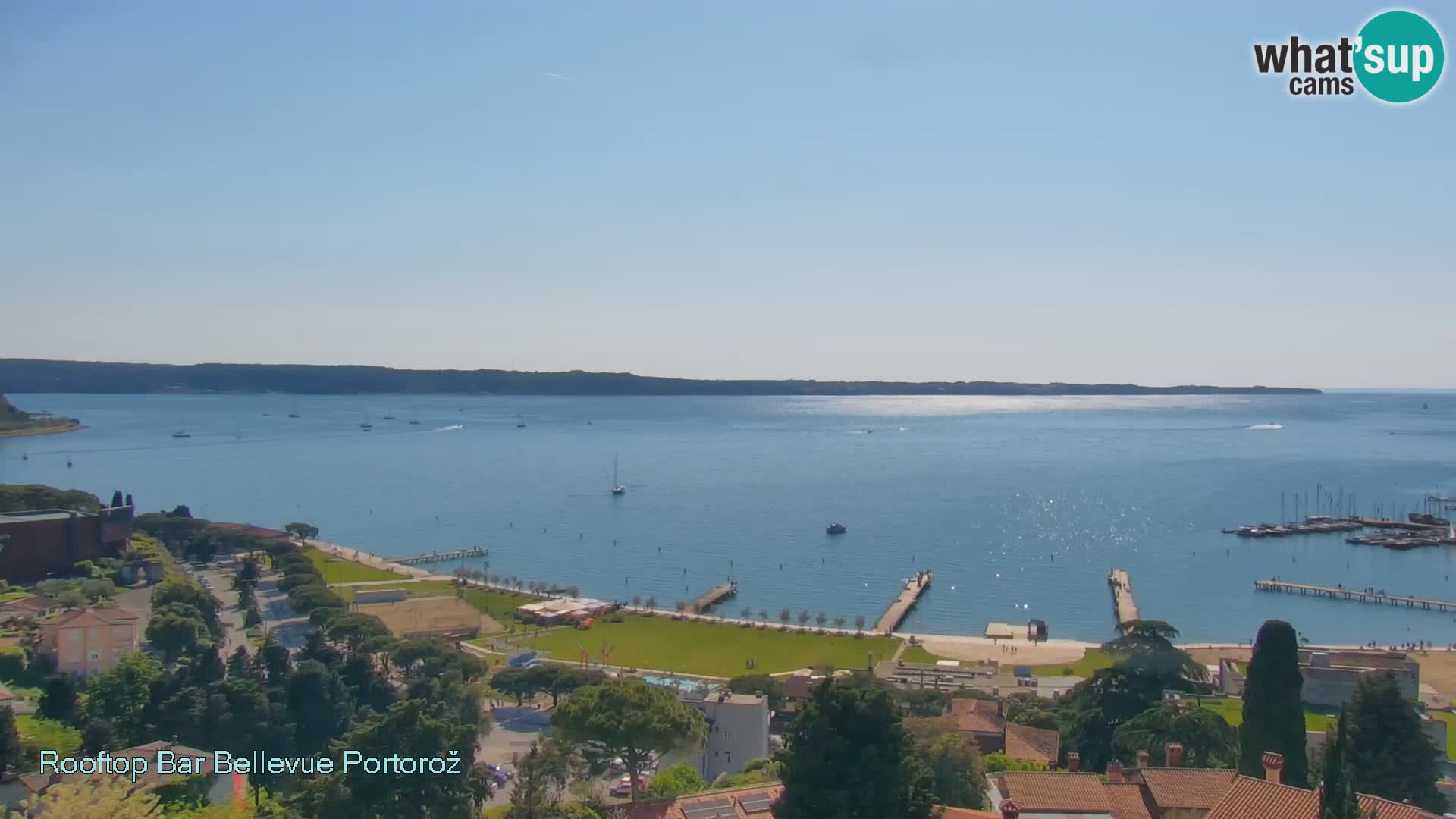 Portorož web kamera – pogled sa Villa Bellevue