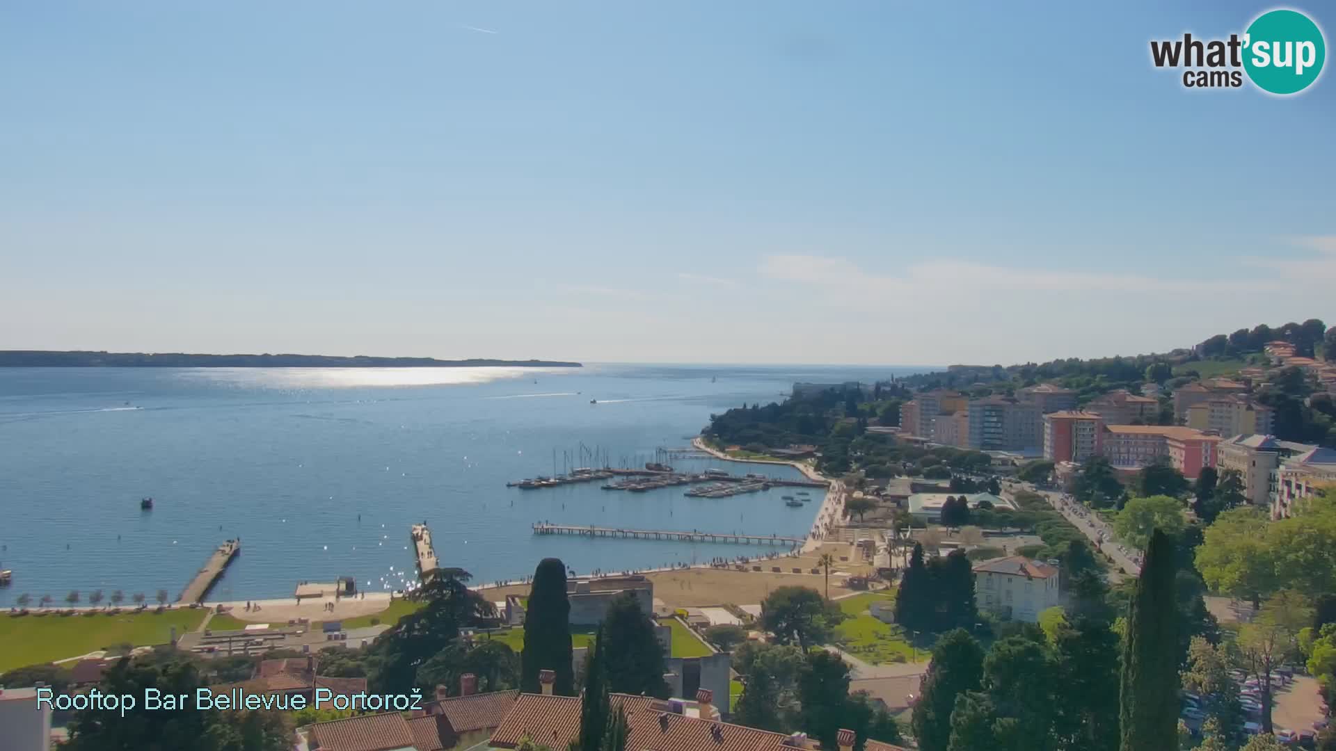 Portorož camera en vivo – Panorama Villa Bellevue