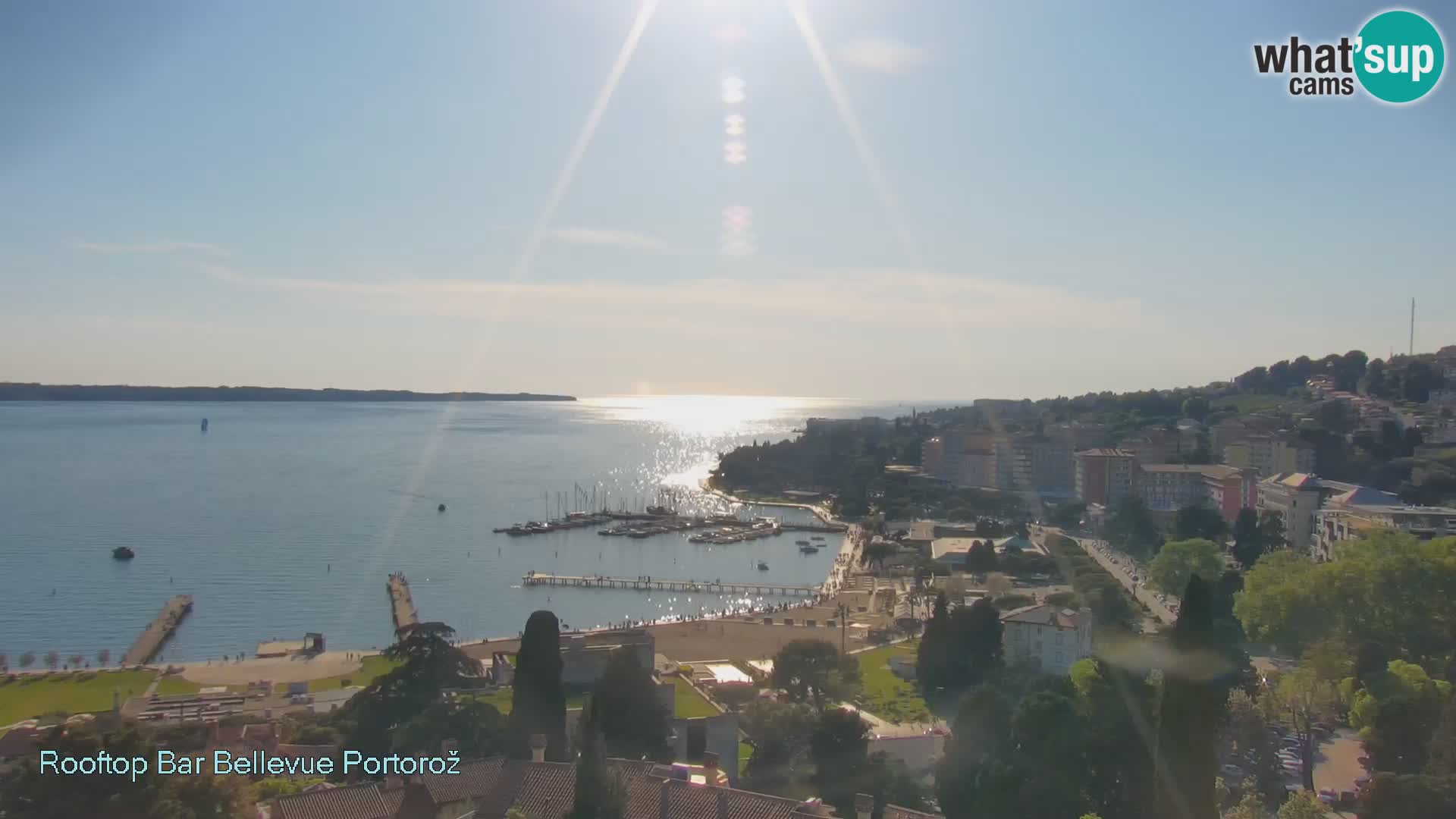 Portorož web kamera – pogled sa Villa Bellevue