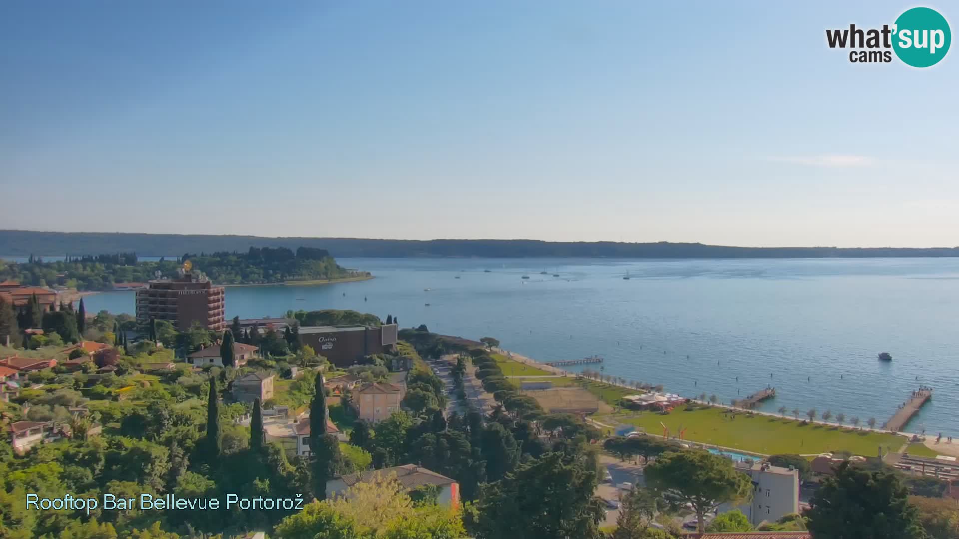 Panorama webcam Portorož – view from Villa Bellevue
