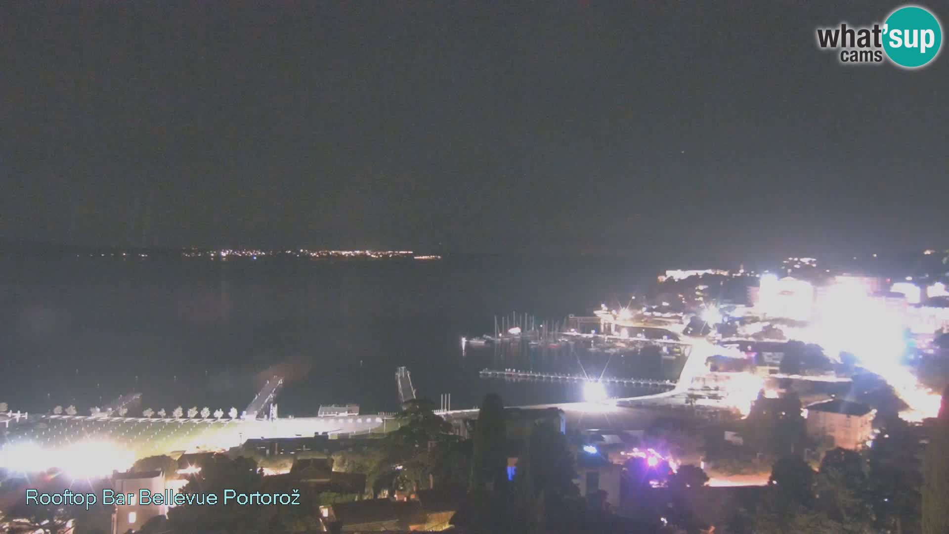 Portorož spletna kamera – pogled z Villa Bellevue