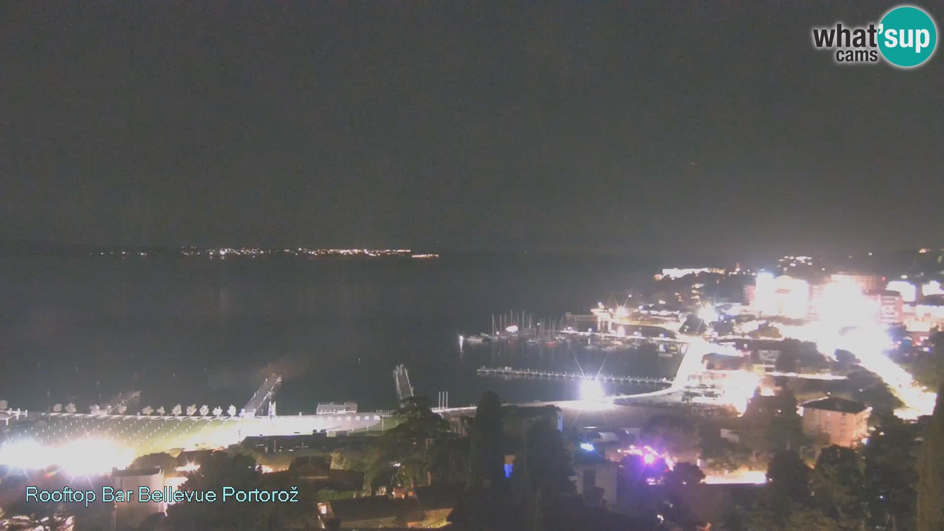 Portorož spletna kamera – pogled z Villa Bellevue