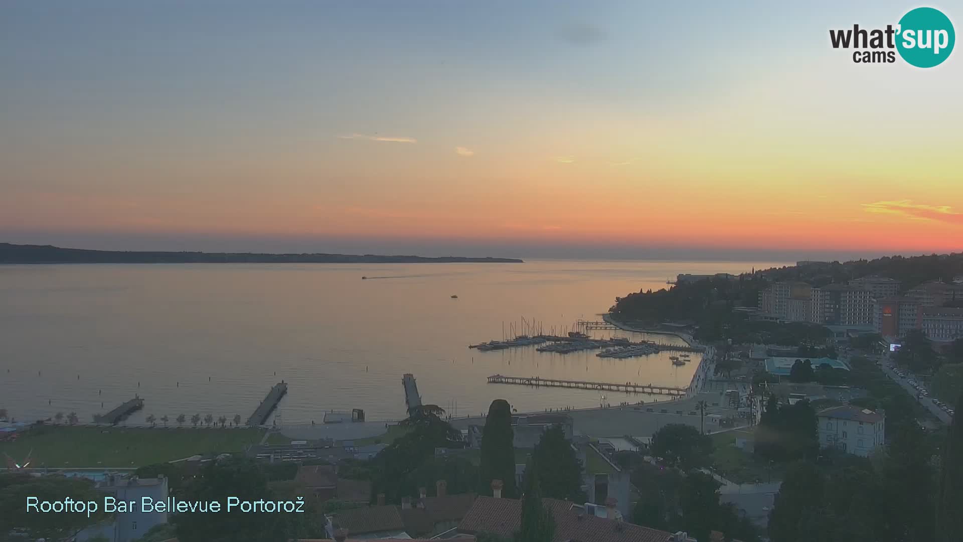 Portorož web kamera – pogled sa Villa Bellevue