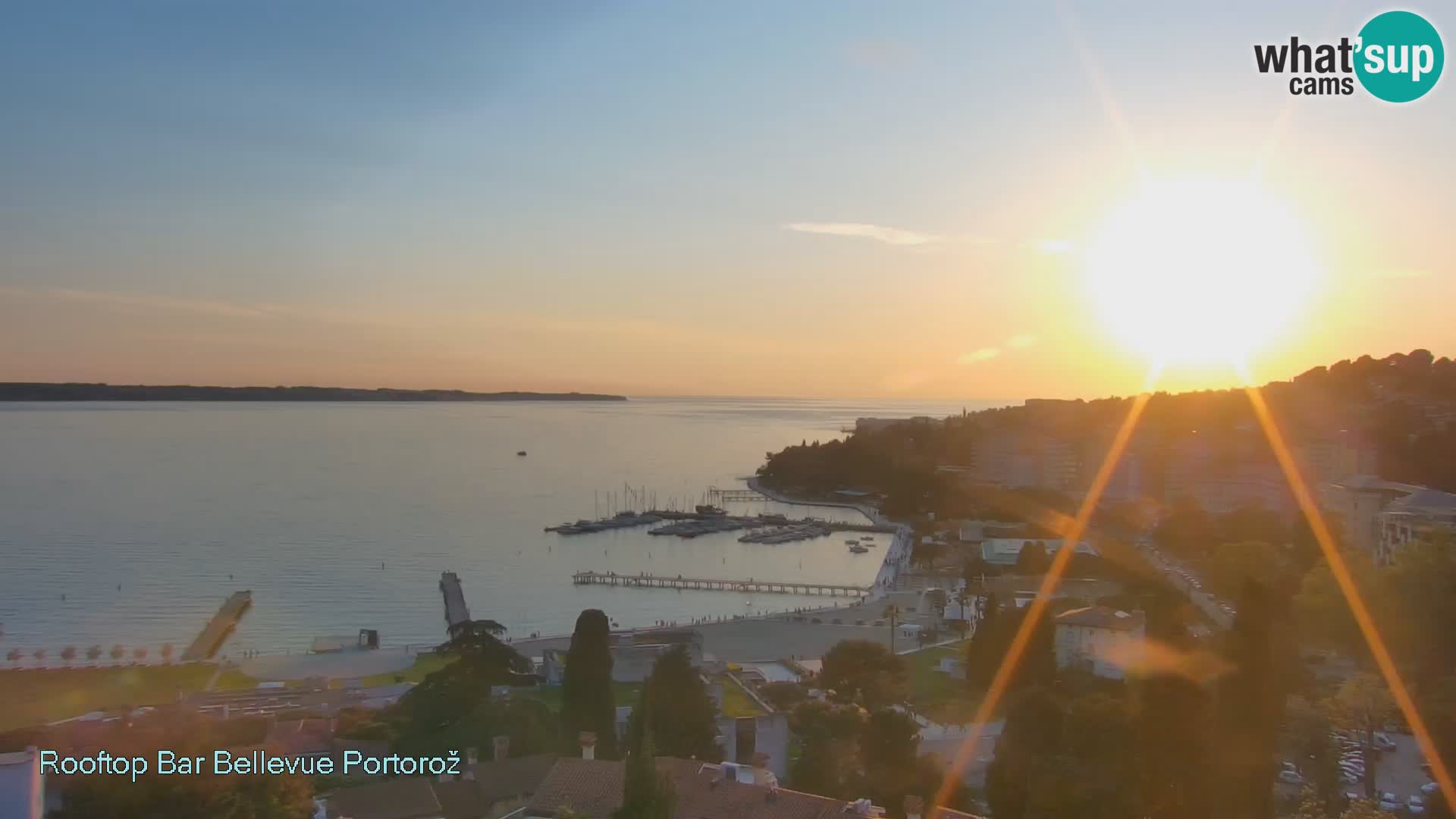 Portorož web kamera – pogled sa Villa Bellevue