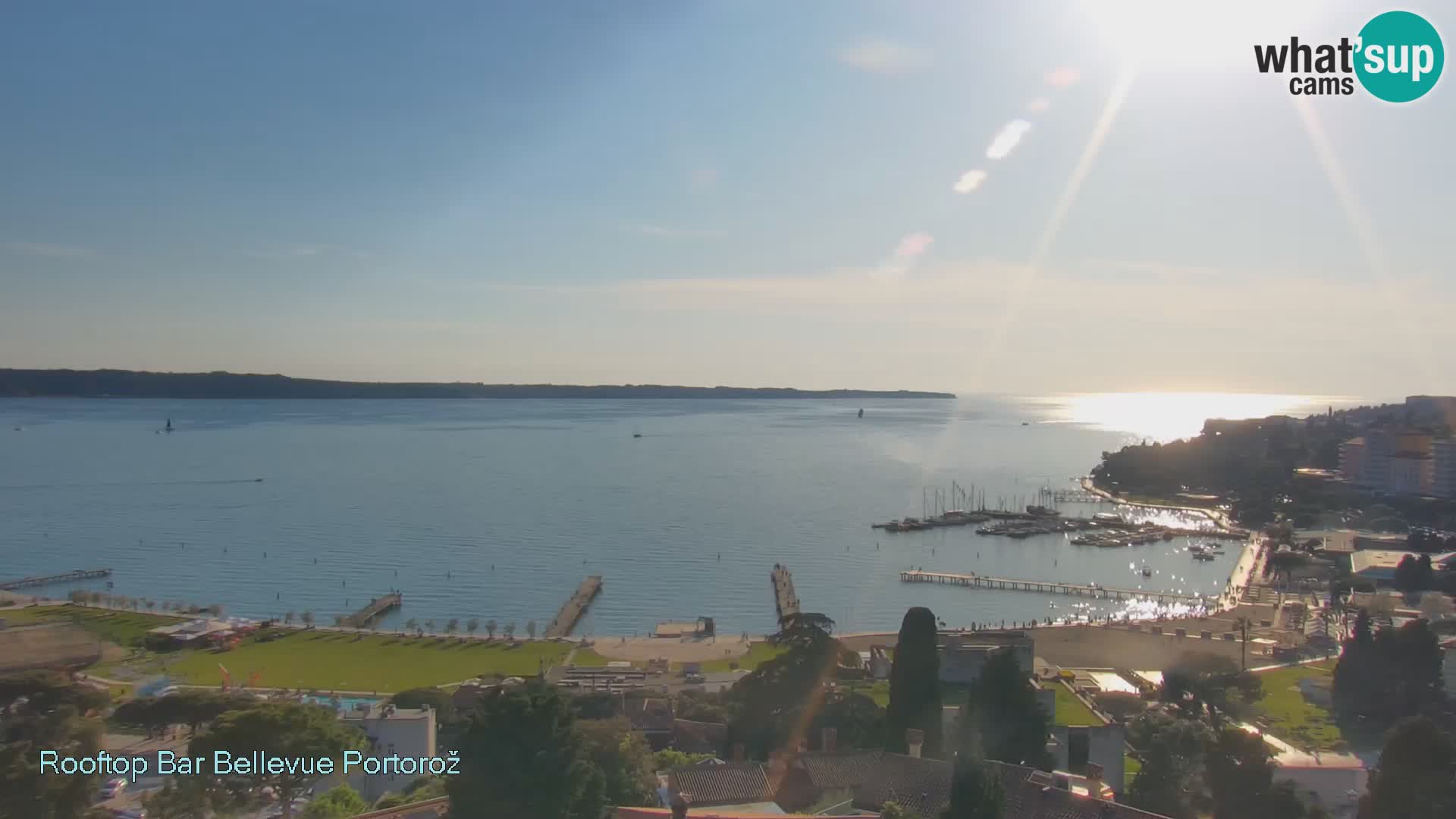 Portorož camera en vivo – Panorama Villa Bellevue