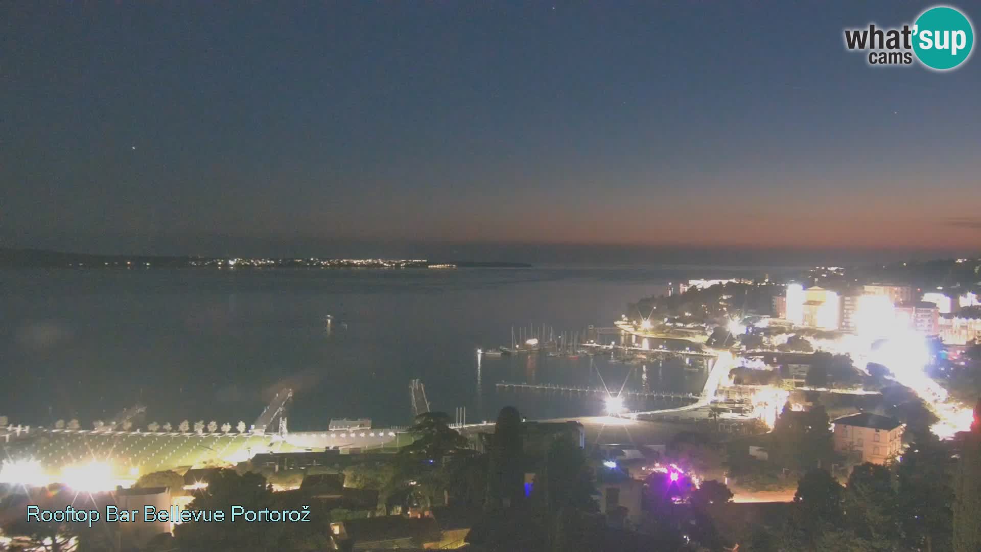 Portorož web kamera – pogled sa Villa Bellevue