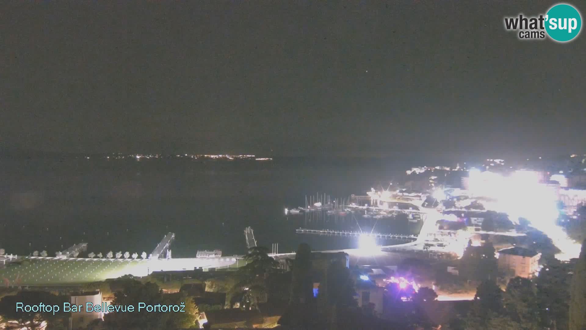 Portorož spletna kamera – pogled z Villa Bellevue