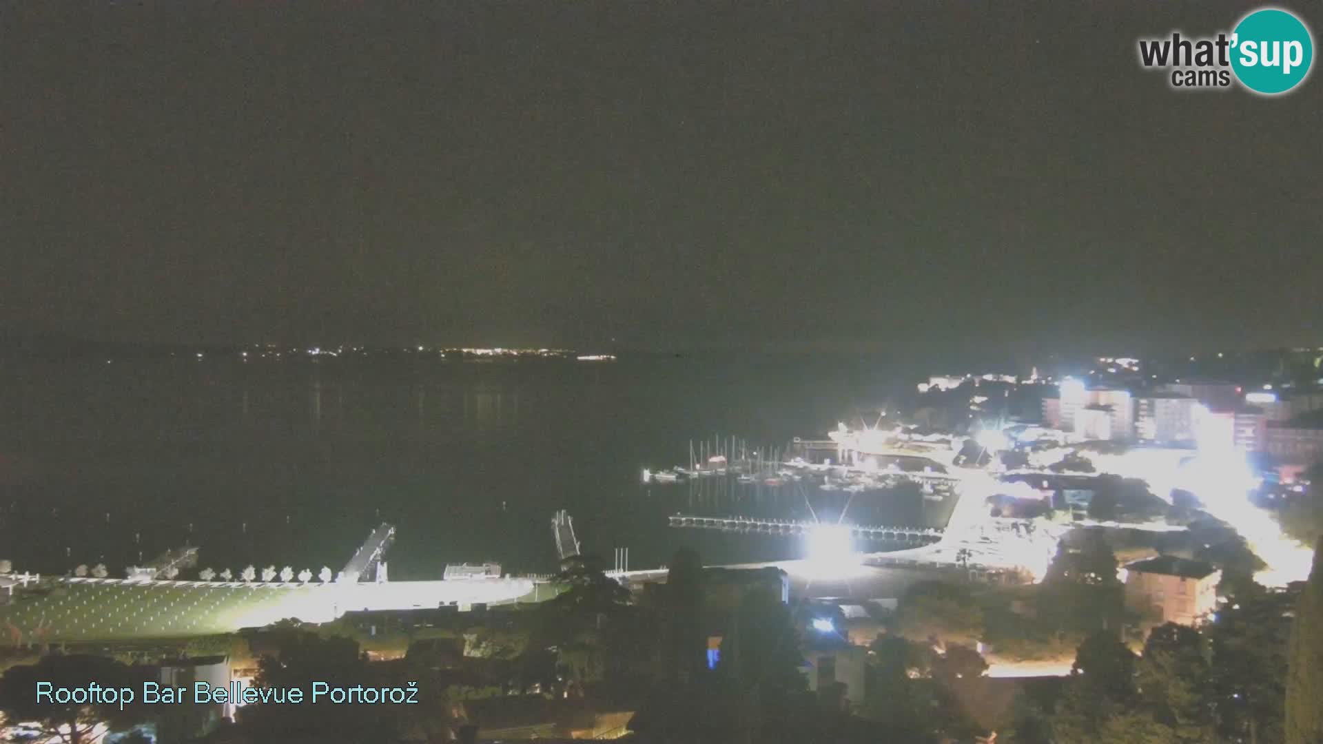 Portorož spletna kamera – pogled z Villa Bellevue