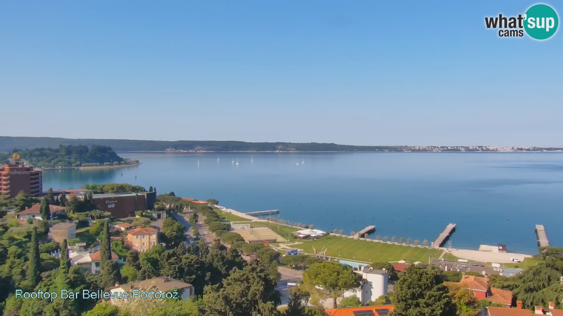 Live webcam Portorož – Panorama dalla Villa Bellevue