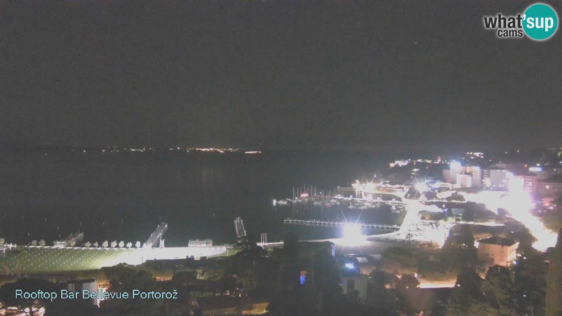 Portorož spletna kamera – pogled z Villa Bellevue